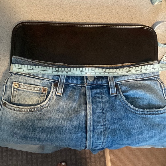 Aritzia Denim Forum The Arlo High Rise Straight 28L - Size 24 Picture this Bleu - Picture 9 of 9